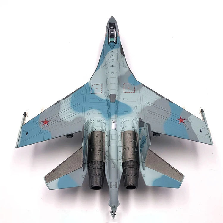 Aircraft Plane model 1/100 Russian Air Force fighter Su 35 airplane Alloy model diecast 1:100 metal Planes