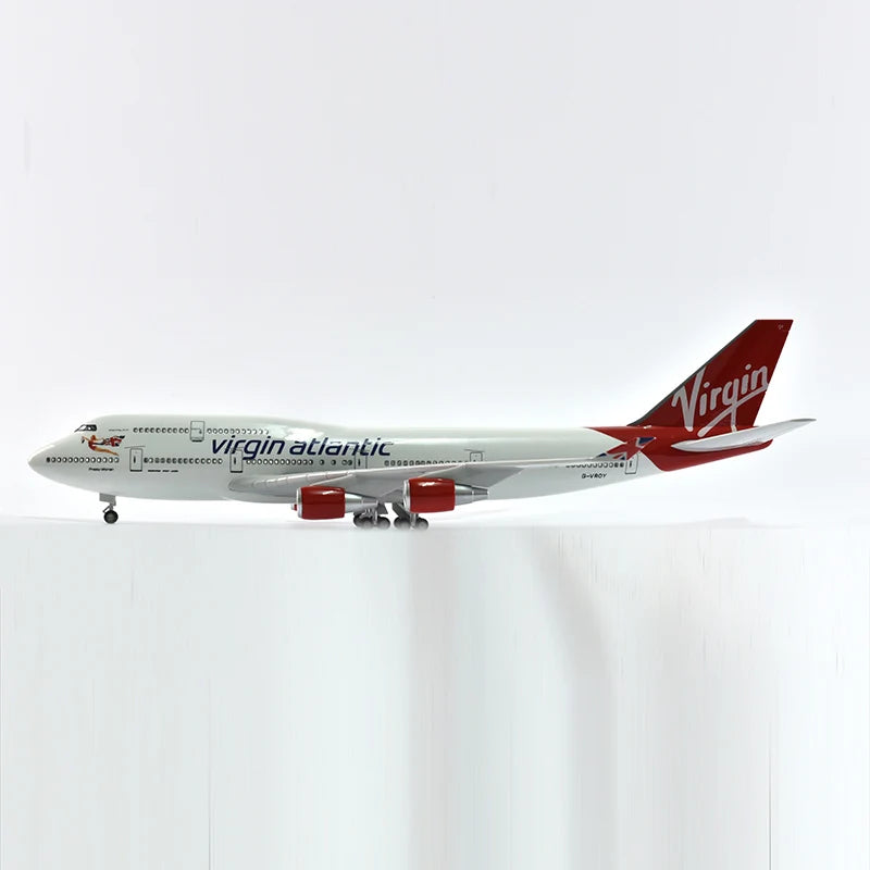 46cm Virgin atlantic Boeing 747 Plane Model Airplane Model Aircraft Model 1/160 Scale Diecast Resin Airplanes Planes