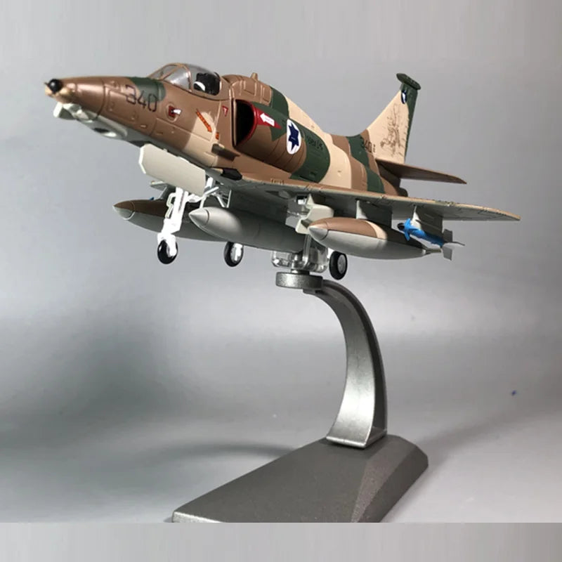 Aircraft Model Diecast Metal 1:72 Israeli Air Force A4 Skyhawk Strike Military fighter Model Plane