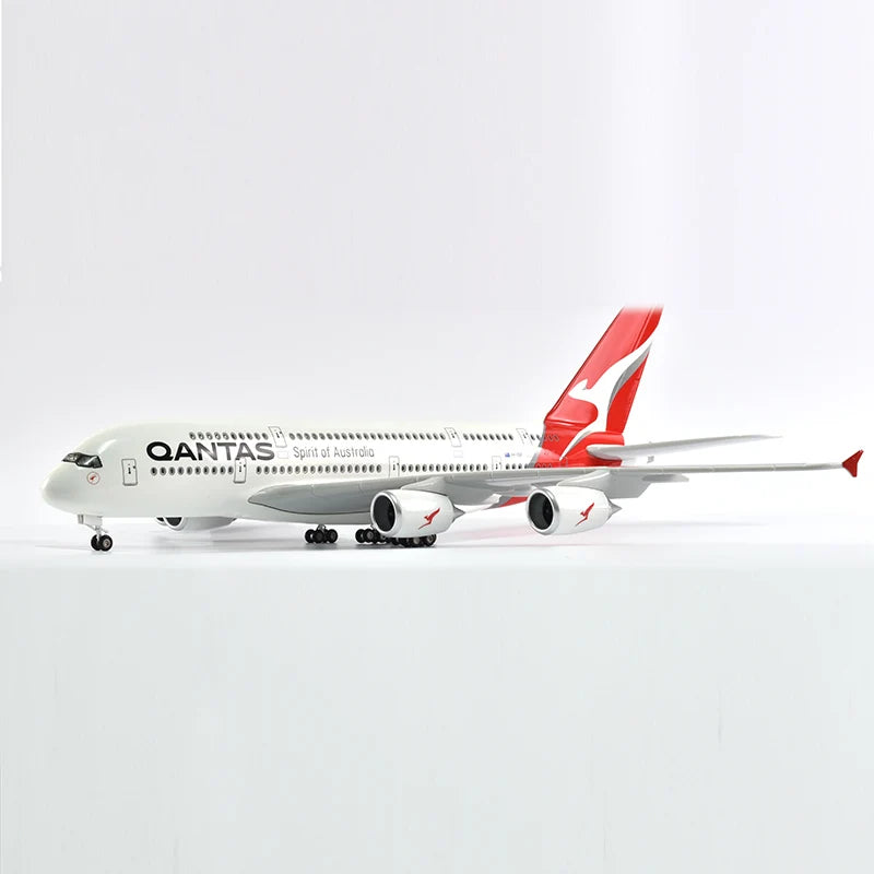 46cm QANTAS Air bus A380 Plane Model Airplane Model Aircraft Model 1/160 Scale Diecast Resin Airplanes Planes