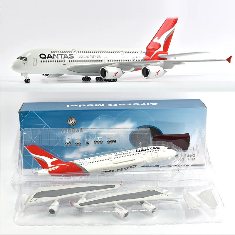 46cm QANTAS Air bus A380 Plane Model Airplane Model Aircraft Model 1/160 Scale Diecast Resin Airplanes Planes