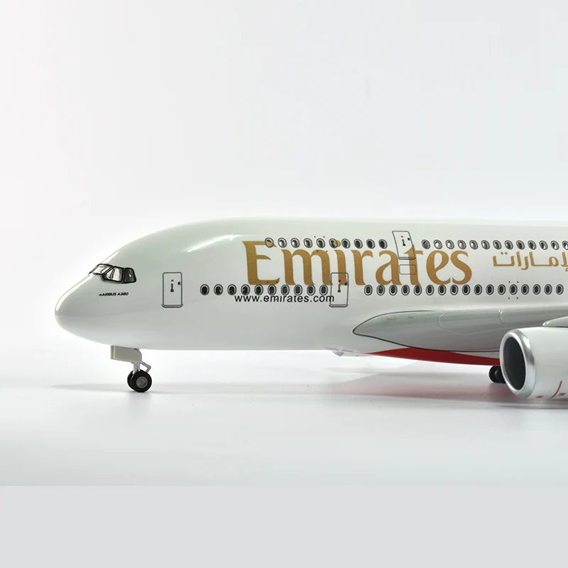 46cm British Airways Airbus a380 Plane Model Airplane Model Aircraft Resin Diecast 1:160 Scale with Light & Wheel