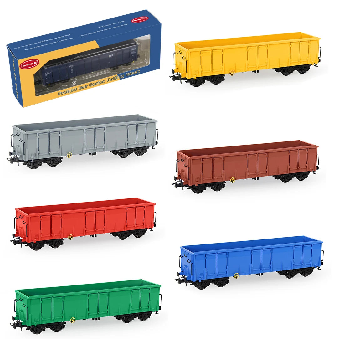 Evemodel HO Scale High-side Gondola Car 1:87 Railway Wagons Rolling Stock Freight Car C8742M