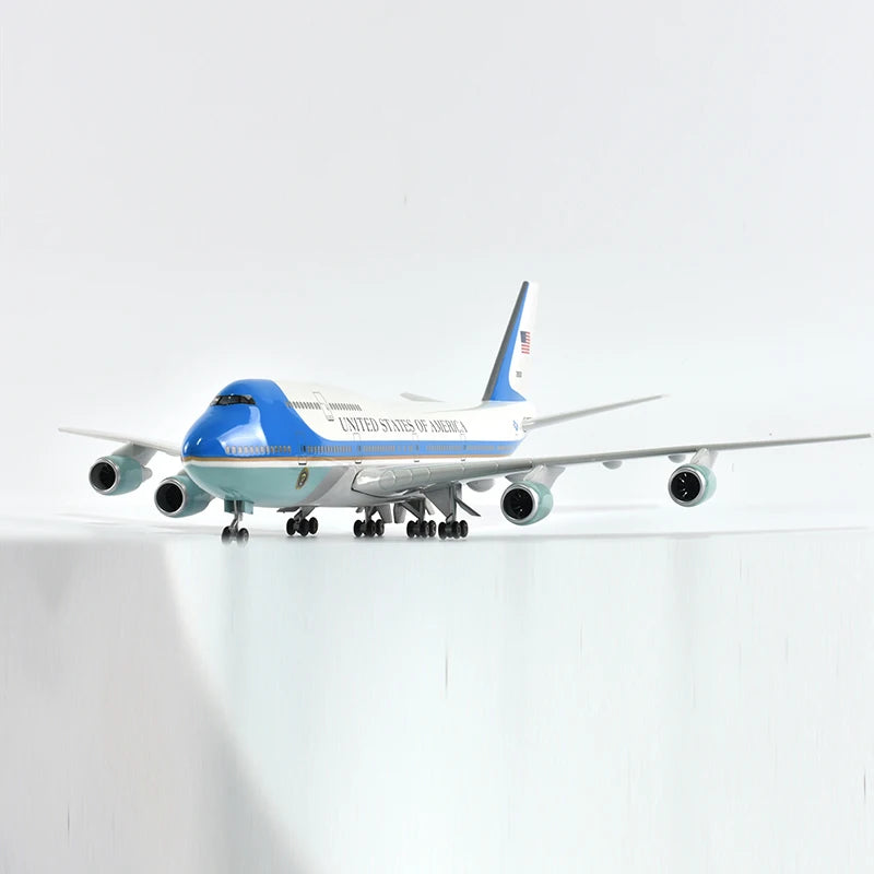 46cm UNITED STATES OF AMERICA Air Force One Boeing 747 Plane Model Airplane Model Aircraft Model 1/160 Scale Diecast