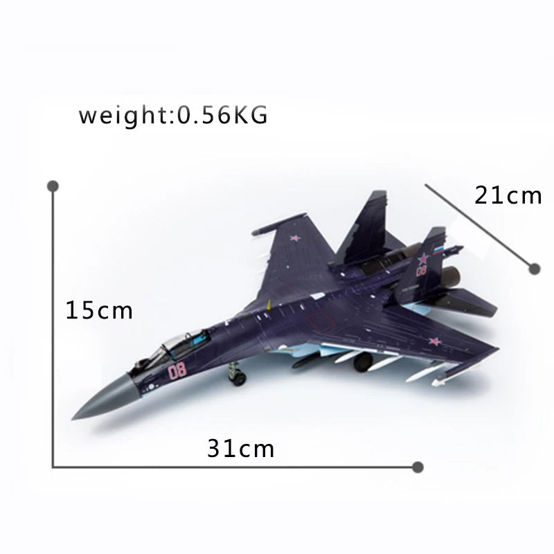 1/72 Scale Alloy Fighter Sukhoi SU-35 Multi-fighter Airplane Model Russian Air Force SU35 Aircraft Gift Collection