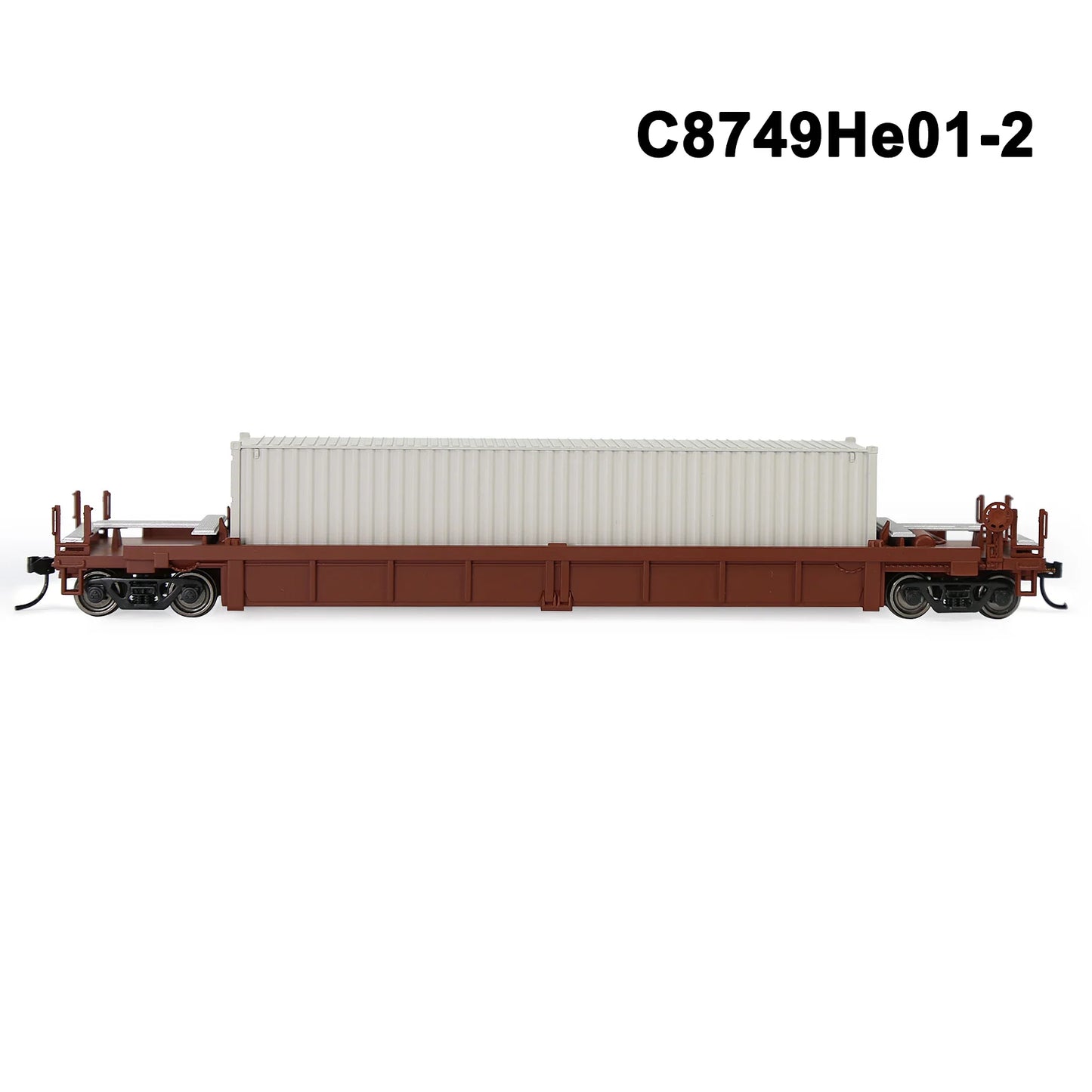 Evemodel 1 Set HO Scale 1:87 Well Car with Container Model Railway Wagons Model Train Freight Car C8749