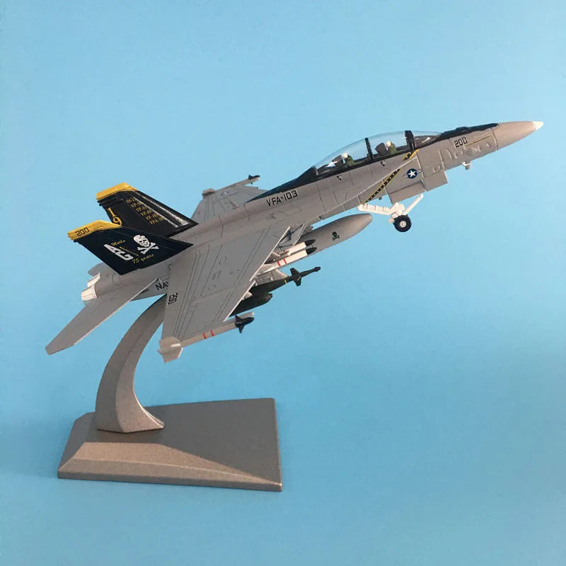 1/100 Military Model Toys F/A-18 Fighter Diecast Metal Plane Aircraft airplane Model Toy For Collection