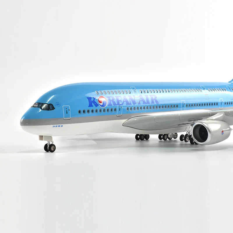 47cm Korean Air Boeing b747 Plane Model Airplane Model Aircraft Resin Diecast 1:160 Scale with Light & Wheel Planes