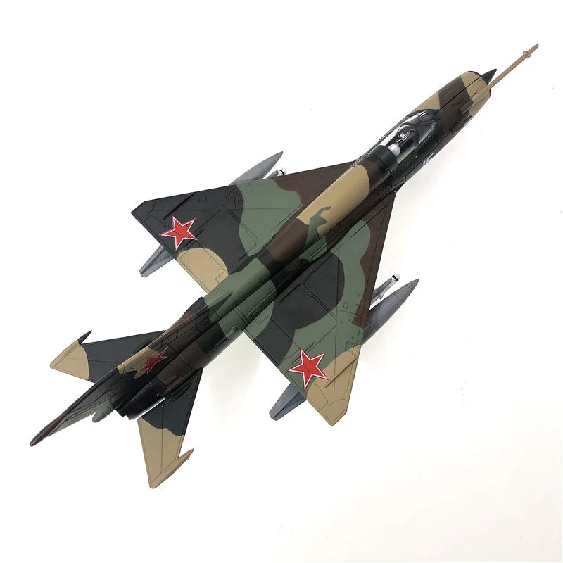 Aircraft Plane model former Soviet Air Force fighter MiG-21 airplane Alloy model diecast 1:72 metal Planes