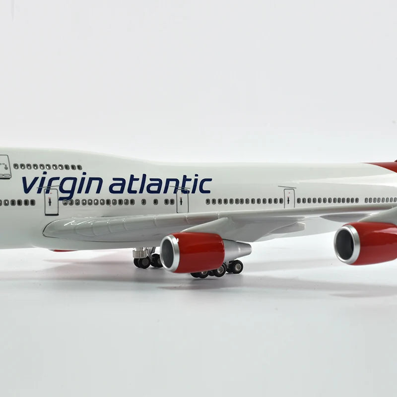 46cm Virgin atlantic Boeing 747 Plane Model Airplane Model Aircraft Model 1/160 Scale Diecast Resin Airplanes Planes