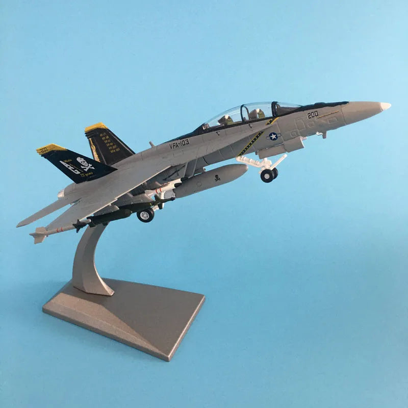 1/100 Military Model Toys F/A-18 Fighter Diecast Metal Plane Aircraft airplane Model Toy For Collection