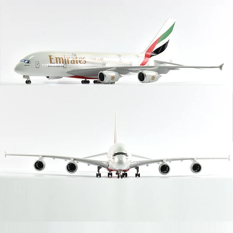 46cm British Airways Airbus a380 Plane Model Airplane Model Aircraft Resin Diecast 1:160 Scale with Light & Wheel