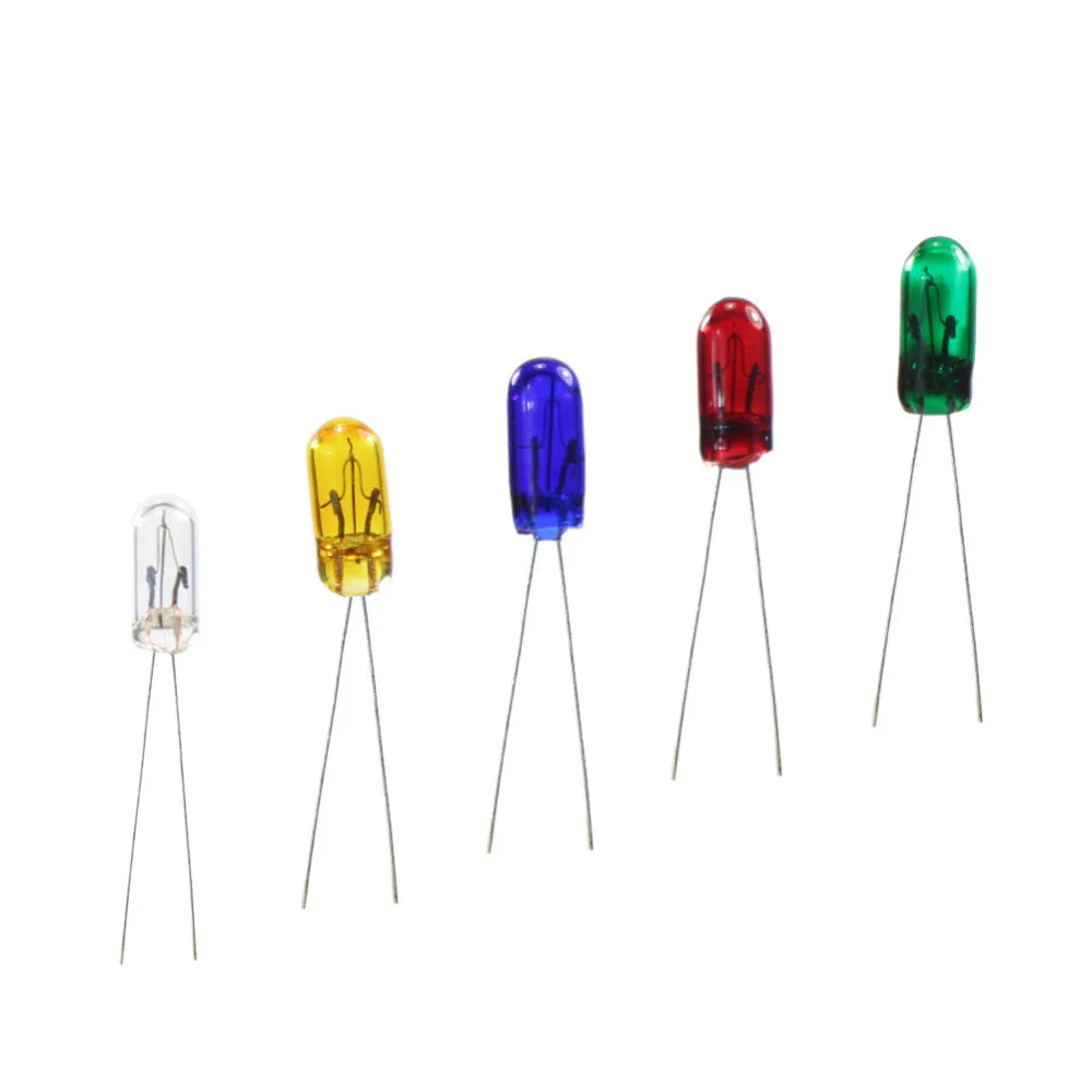 Evemodel MP02 100pcs 3mm 12V Mini Grain of Wheat Bulbs Mixed Color Red Yellow Blue Green White