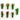 30 Pcs Flower Model Trees - Mixed Landscape Bushes (3.5cm) for Diorama, Miniature Gardening & Decoration
