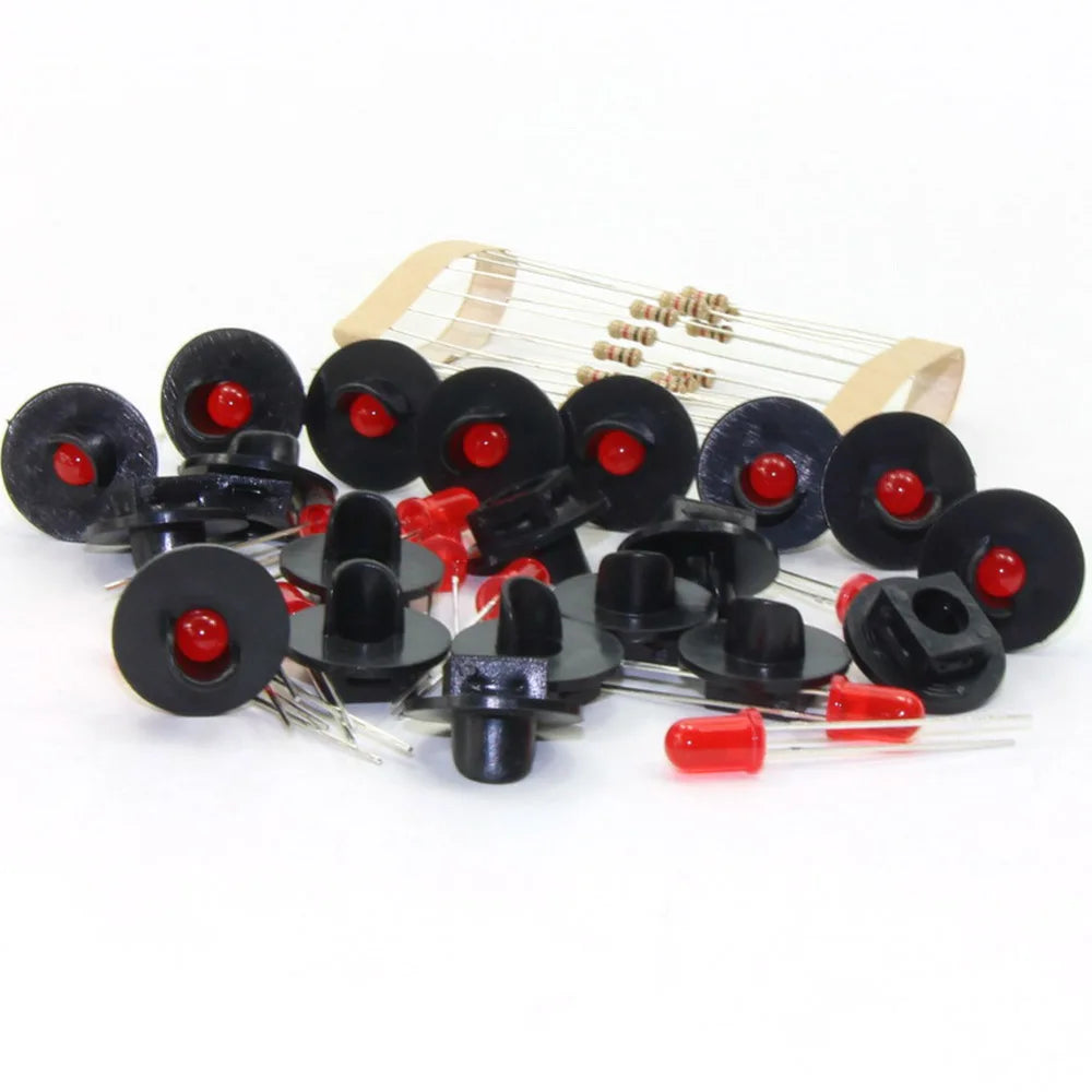 JTD22 10 sets Target Faces With Red LEDs for Railway signal O Scale 1 Aspect