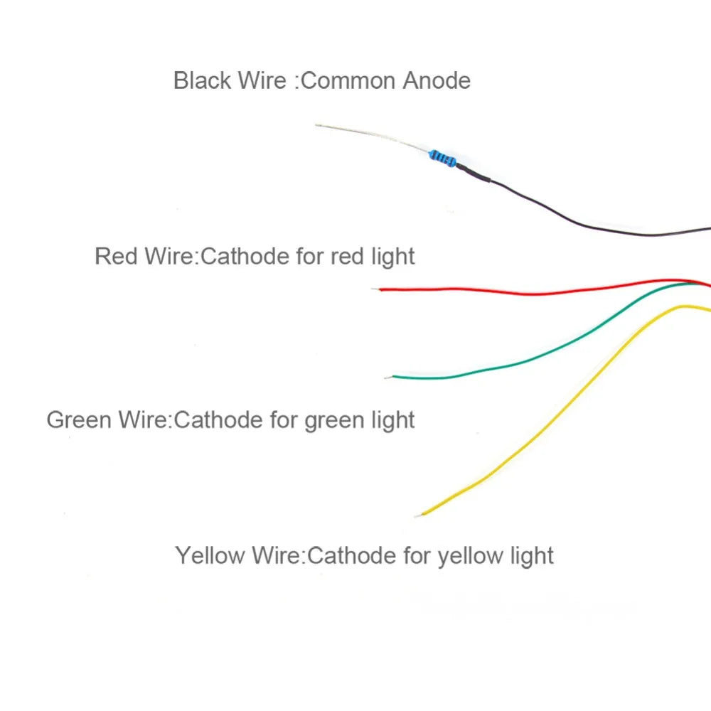 Evemodel 5pcs Model Railway N Scale 1:160 Block Signals Green Yellow Red 3-Lights 5cm 12V JTD06