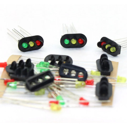 JTD18 10 sets Target Faces With LEDs for Railway signal HO OO TT Scale 3 Aspects