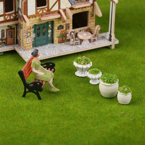 50pcs/Lot Miniature Model Flowers - HO N Z Scale Plastic Garden Plants for Architectural Diorama & Train Scenery