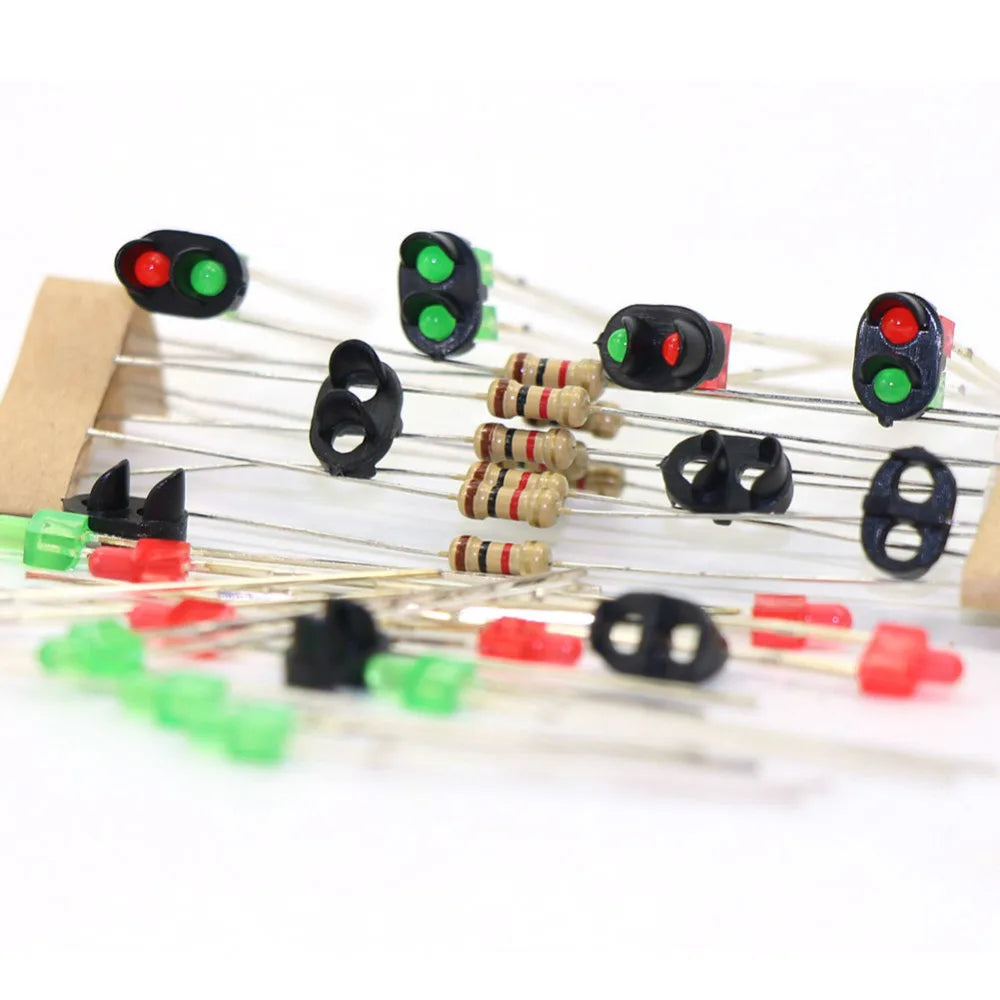 Evemodel Signals-JTD12 10 sets Target Faces With LEDs for Railway Signal N or Z Scale 2 Aspects