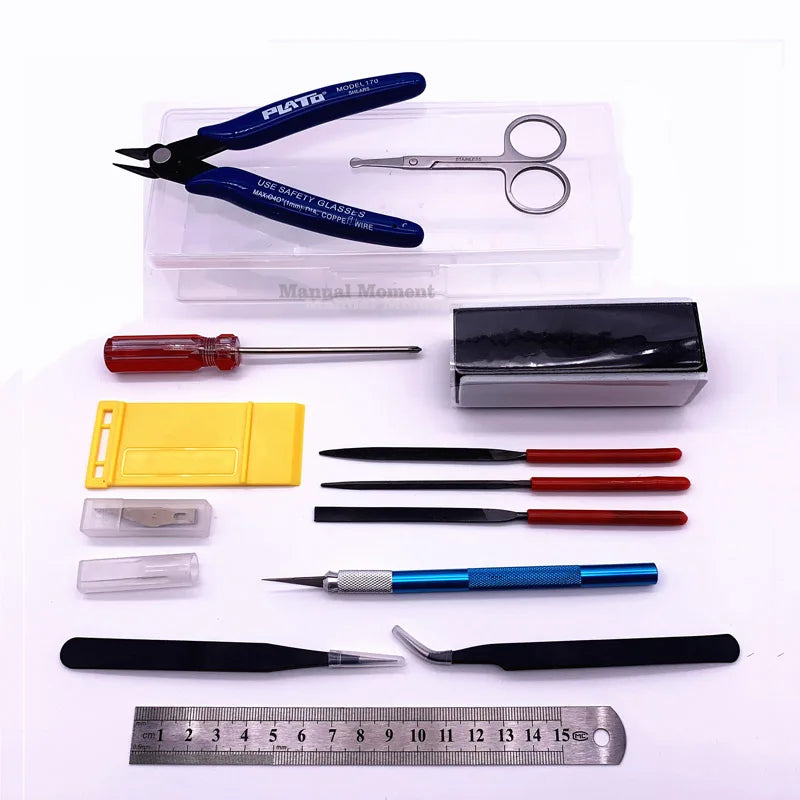 Model Building Tools Combo For Mecha Tools Military Hobby Model DIY Accessories Grinding Cutting Polishing Tools Set