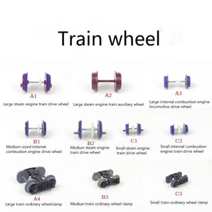 20PCS/Lot HO N Z Scale Train Model Wheels – 1:87 Proportional Train Accessories for Model Railway
