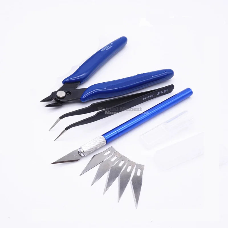 Model Building Tools Combo For Mecha Tools Military Hobby Model DIY Accessories Grinding Cutting Polishing Tools Set