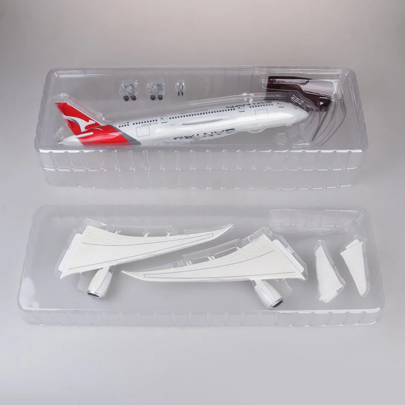 46cm QANTAS Air bus A380 Plane Model Airplane Model Aircraft Model 1/160 Scale Diecast Resin Airplanes Planes