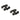 2pcs HO Scale 1:87 Roller Bearing Truck with 33" DC Metal Wheelset HP3087 4-Springs Bogies