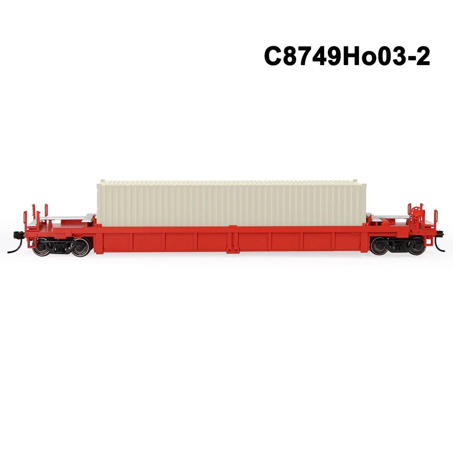 Evemodel 1 Set HO Scale 1:87 Well Car with Container Model Railway Wagons Model Train Freight Car C8749