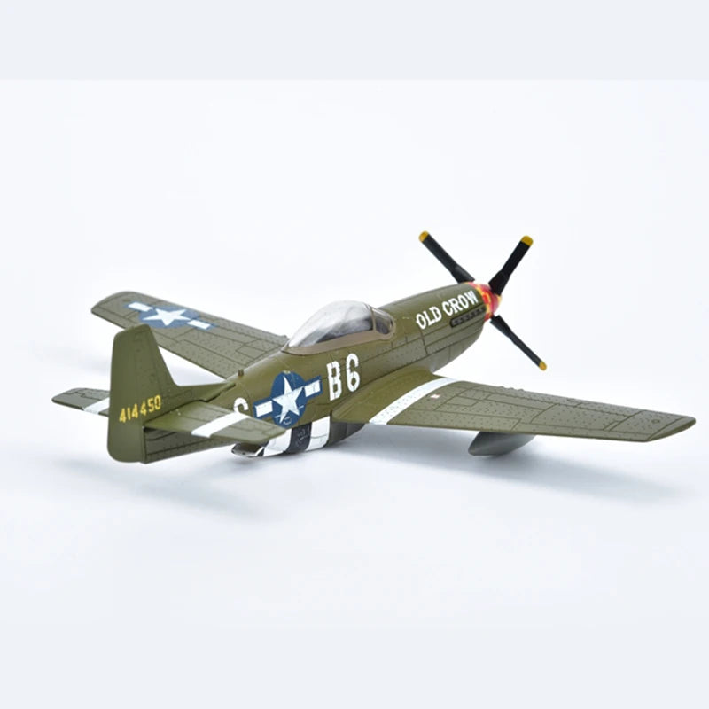 Diecast Metal 1/72 Scale American Army Airlines P-51D Mustang Fighter P51 Airplane Model Military