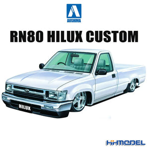 Aoshima 1/24 RN80 Hilux Custom 1985 Model Kit – Plastic Assembly DIY Adult Collection 05949