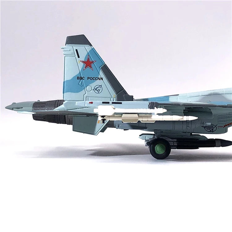 Aircraft Plane model 1/100 Russian Air Force fighter Su 35 airplane Alloy model diecast 1:100 metal Planes