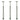 3pcs Model Railway Lattice Mast HO Scale 1:87 Lamp Track Light Bright White LED