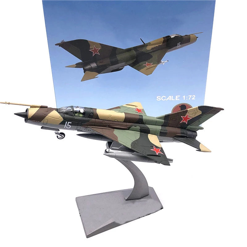 Aircraft Plane model former Soviet Air Force fighter MiG-21 airplane Alloy model diecast 1:72 metal Planes