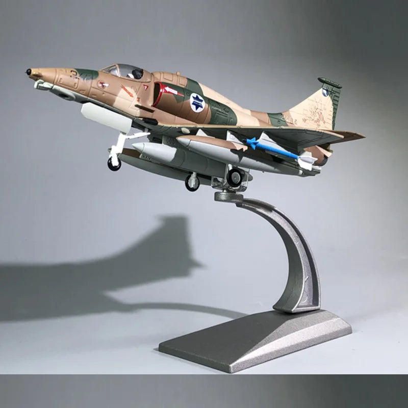 Aircraft Model Diecast Metal 1:72 Israeli Air Force A4 Skyhawk Strike Military fighter Model Plane