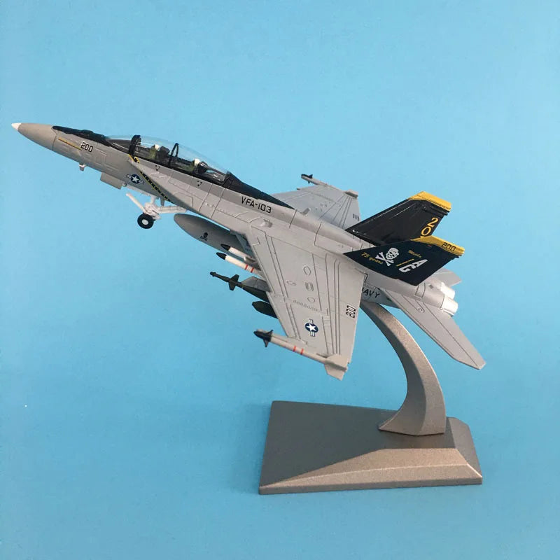 1/100 Military Model Toys F/A-18 Fighter Diecast Metal Plane Aircraft airplane Model Toy For Collection