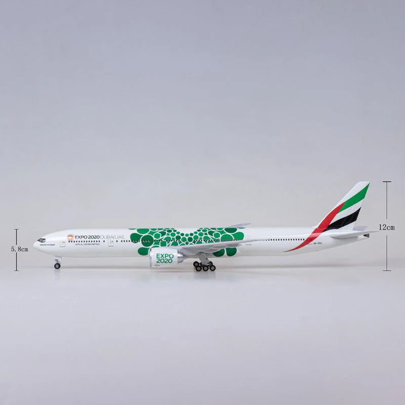 47cm 1/160 Scale Resin Diecast United Arab Emirates Boeing 777 Plane Model Airplane Model Aircraft Model