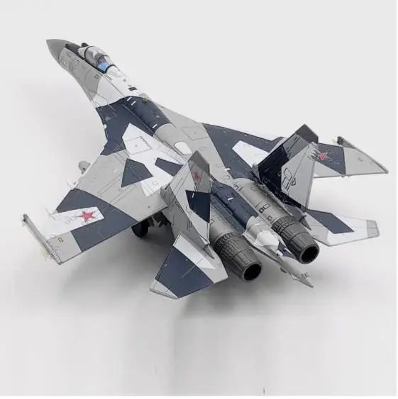 Aircraft Plane model 1/100 Russian Air Force fighter Su 35 airplane Alloy model diecast 1:100 metal Planes