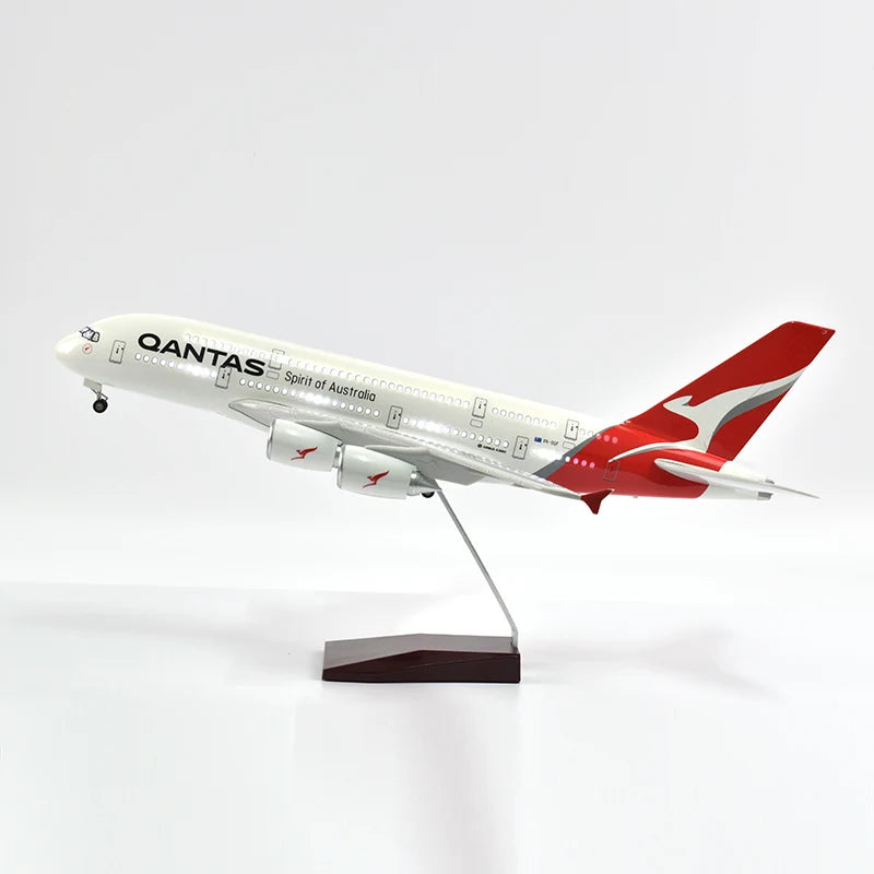 46cm QANTAS Air bus A380 Plane Model Airplane Model Aircraft Model 1/160 Scale Diecast Resin Airplanes Planes