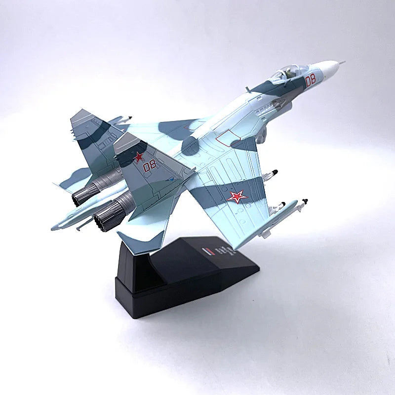 1/100 Scale Su35 Alloy Model Russian Fighter SU-35 Aircraft Model Plane