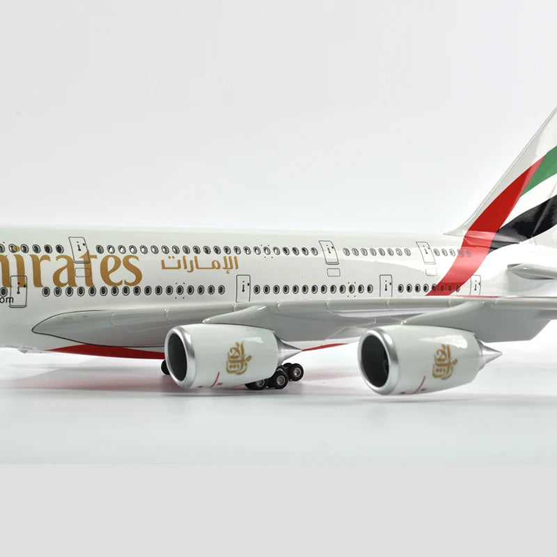 46cm British Airways Airbus a380 Plane Model Airplane Model Aircraft Resin Diecast 1:160 Scale with Light & Wheel