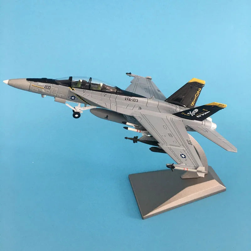 1/100 Military Model Toys F/A-18 Fighter Diecast Metal Plane Aircraft airplane Model Toy For Collection