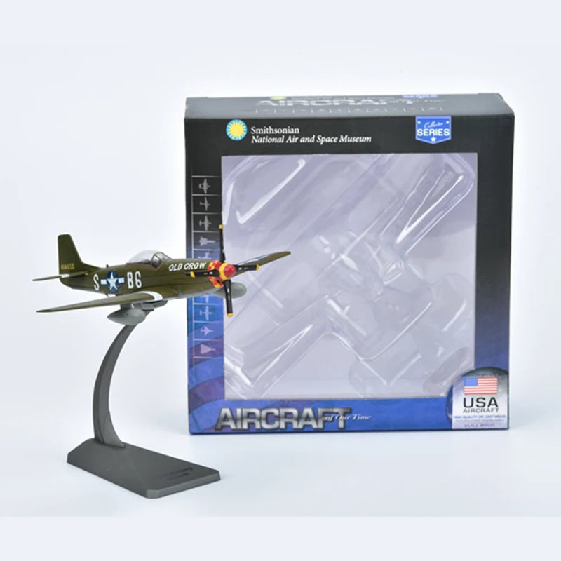 Diecast Metal 1/72 Scale American Army Airlines P-51D Mustang Fighter P51 Airplane Model Military