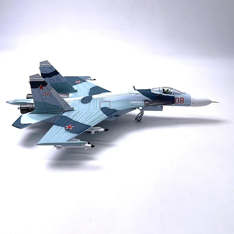 1/100 Scale Su35 Alloy Model Russian Fighter SU-35 Aircraft Model Plane