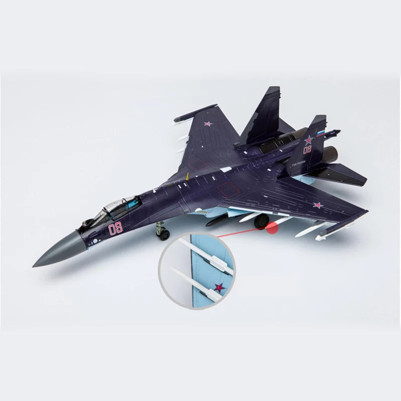 1/72 Scale Alloy Fighter Sukhoi SU-35 Multi-fighter Airplane Model Russian Air Force SU35 Aircraft Gift Collection