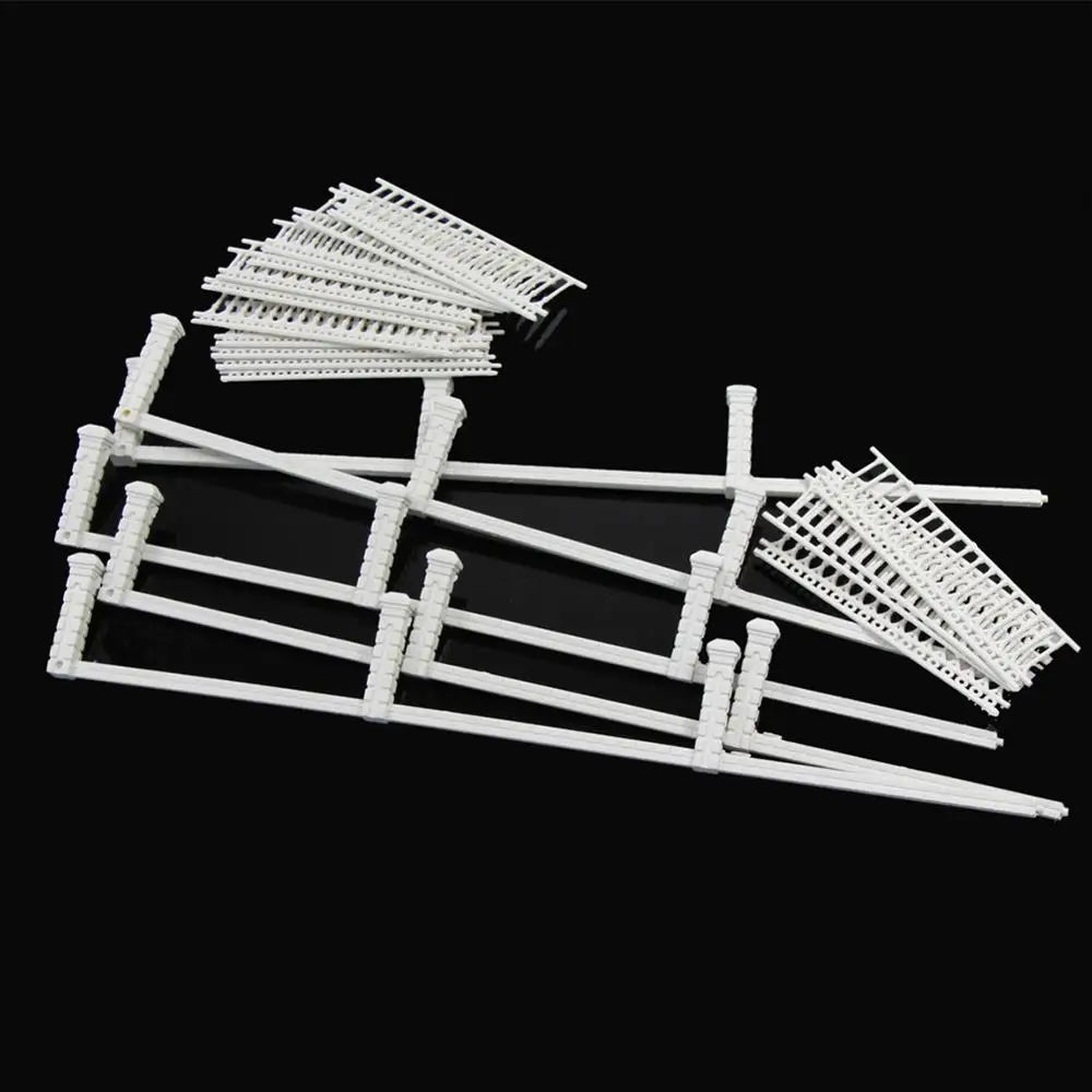 Evemodel 1 Meter Model Railway White Building Fence Wall 1:87 HO OO Scale LG10001