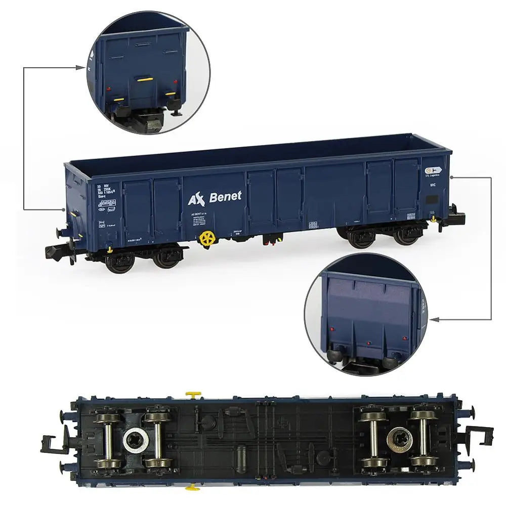 C15013 Evemodel N Scale 1:160 40ft High-side Gondola Car Model Trains Wagons (Pack of 3)