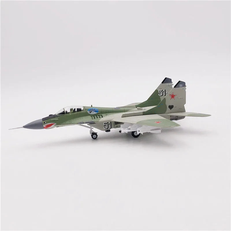 Aircraft Plane model 1:100 Russian Air Force MiG-29 airplane Alloy model diecast 1:100 metal Planes