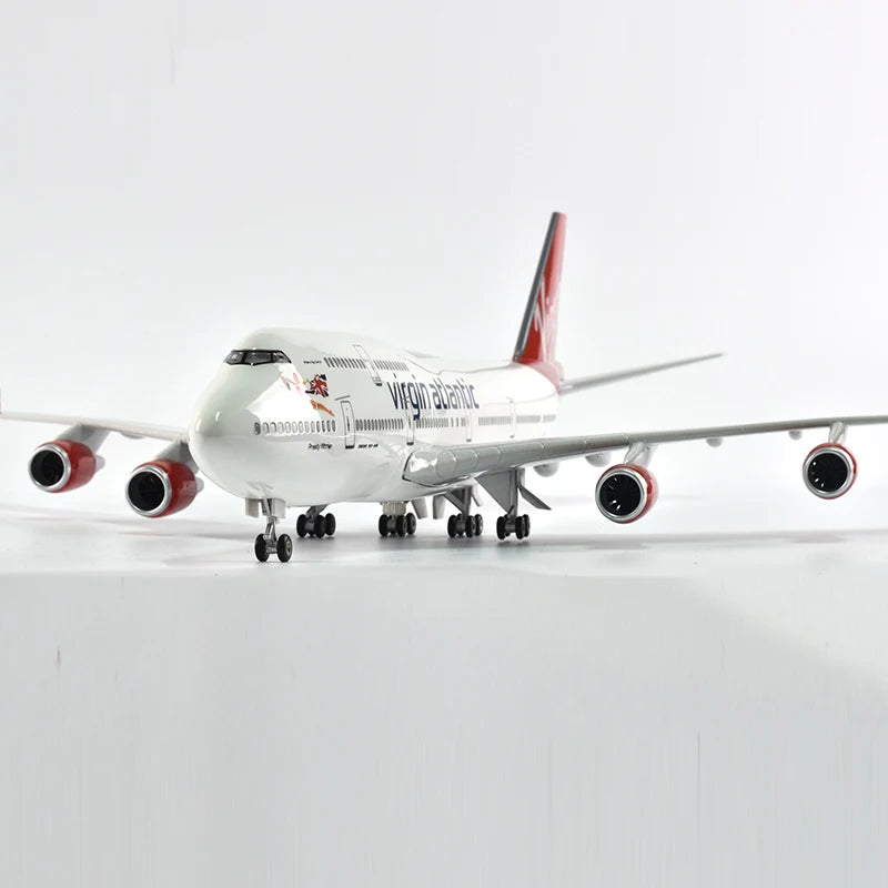 46cm Virgin atlantic Boeing 747 Plane Model Airplane Model Aircraft Model 1/160 Scale Diecast Resin Airplanes Planes