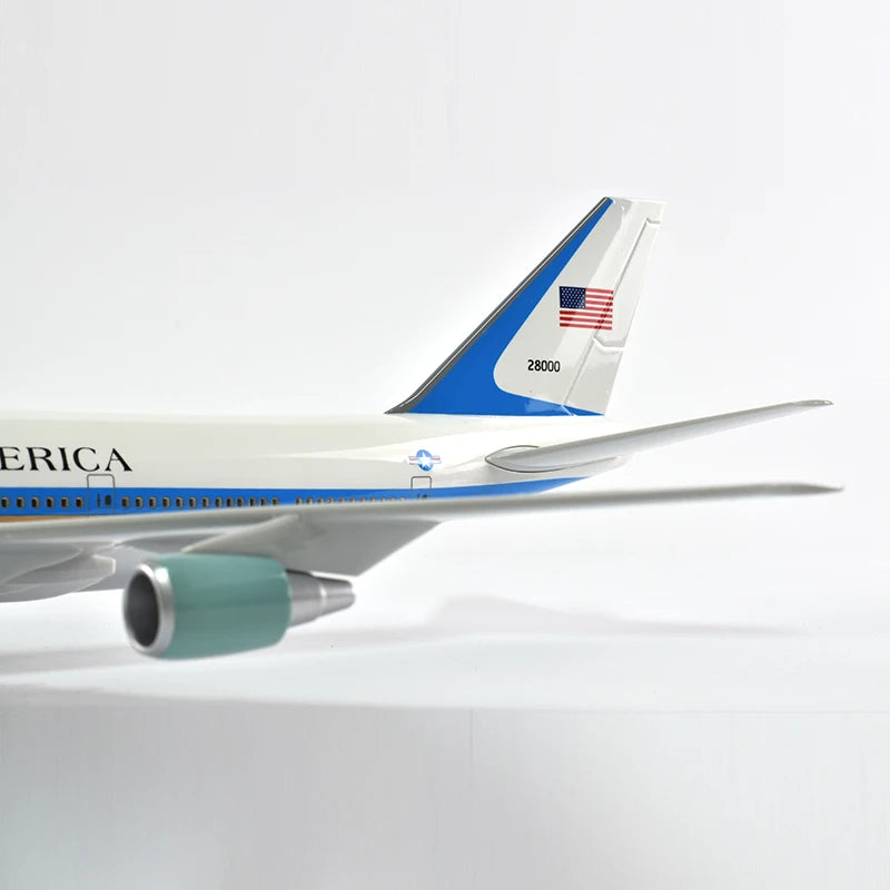 46cm UNITED STATES OF AMERICA Air Force One Boeing 747 Plane Model Airplane Model Aircraft Model 1/160 Scale Diecast